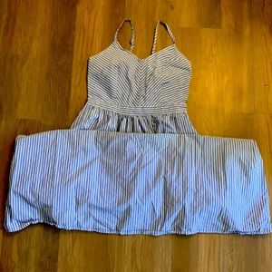 Sweetheart stripped maxi dress